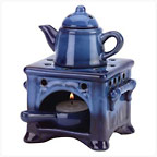 cobalt blue ceramic kitchen stove aroma diffuser